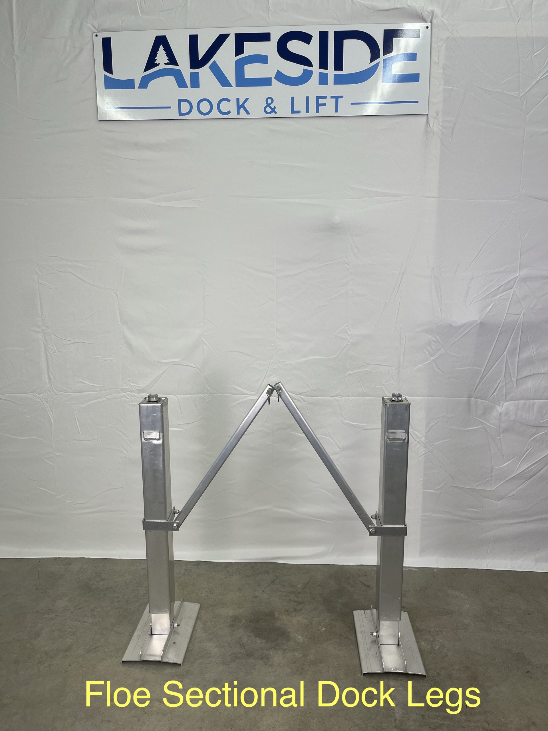 Sectional Dock Leg Kit Pair - Dock Top 17” Off Water